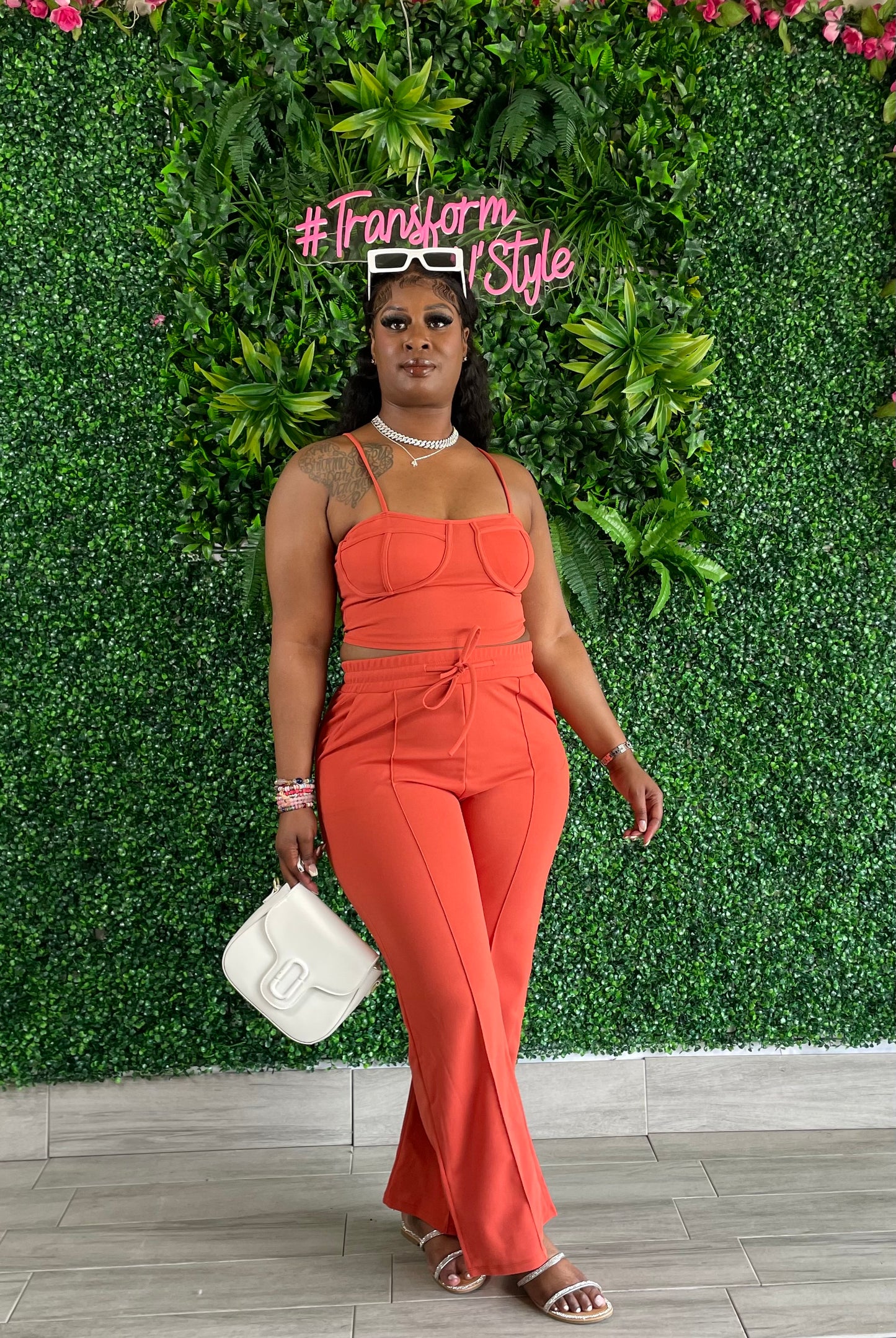 Two Piece Orange Set